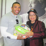 Bryan Habana and Patricia de Lille