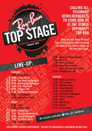 Invitation to Ray-Ban's Top Stage at Oppikppi