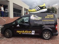 Taxis running on adidas