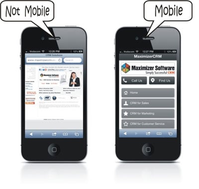 Maximizer CRM partner reaps benefits of mobile site