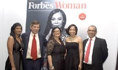 Managing director of the ABN Group – Roberta Naidoo, chairman of the ABN Group - Zafar Siddiqi, editor of Forbes Woman Africa – Karima Brown, chairperson of Africa Fashion International - Dr Precious Moloi-Motsepe, founder, Publisher and Vice-chairman of the ABN Group - Rakesh Wahi
