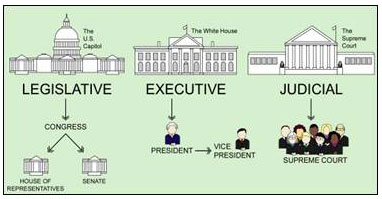 The Three Branches of the US Federal Government