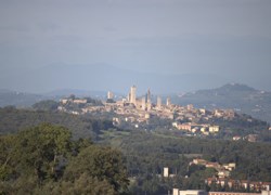 San Gimignano, the most storied of the walled hill towns