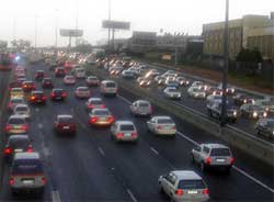Congested highways as more people buy cars. Image: