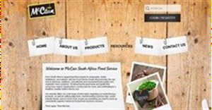 McCain's new website for foodservice industry