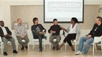 Wendy Mphahlele (dti), Stuart Forrest (Triggerfish and Khumba Producer), Daniel Snaddon (Animator SA), Tim Argall (Bugbox Animation), Thandeka Zwana (NFVF) and Paul Meyer (Luma).