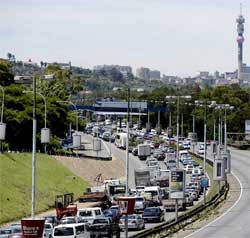 Jo'burg is the world's 20th most congested city. Image: