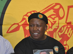 Julius Malema, back in the old days as leader of the ANCYL, before he decided to make himself commander-in-chief, EFF. (Image: , via Wikimedia Commons)