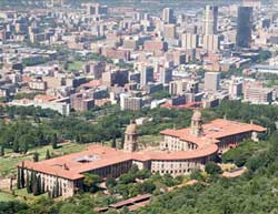 The Union Building (foreground) overlooks the city of Pretoria. Image: