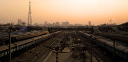 New Delhi skyline. (Image: , via Wikimedia Commons)