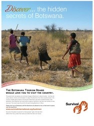 Ad campaign highlights persecution of Bushmen