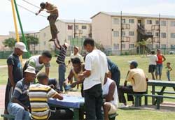 Youths and children in Eldorado Park are the focus of a anti-drugs campaign. Image: