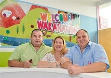 Wakaberry founders: (L-R) Ken Fourie, Michele Fourie, and David Clark.