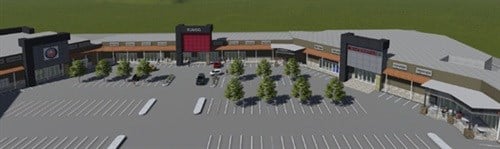 Artist rendering of the Ruimsig Shopping Centre upgrade.