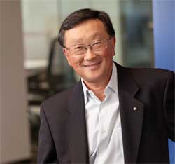 John Chen says that BlackBerry is on track to return to profitability. Image: