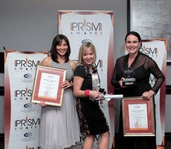 Winners of the PRISM Awards’ first-ever Campaign of the Year Award: Atmosphere Communications for the Launch of the Burger King in South Africa campaign on behalf their client Burger King South Africa. From left to right: Marise Lerm, Nicola Nel and Tiana Lambert.