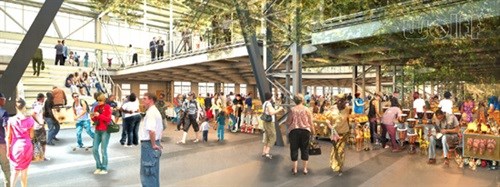 Artist's impression of the new Watershed craft market at the V&A Waterfront.