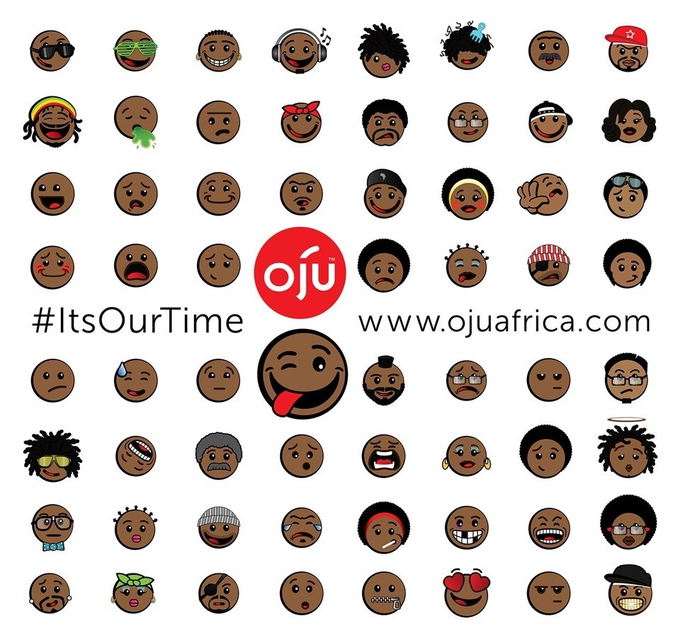 Oju officially launches all 65 Afro emoticons