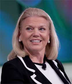 IBM's boss Ginni Rometty says the company's performance will improve in the next year.Image: Wikipedia