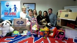 RE/MAX Tricolor's 'Coats and Cans' drive underway