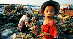 The latest ILO global child labour estimates showed that the number of child labourers has declined by one third since 2000. (Image extracted from the ILO website)