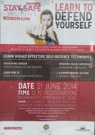 Free self-defence course for Western Cape women