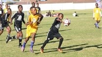 Soccer action at the Cape Town finals