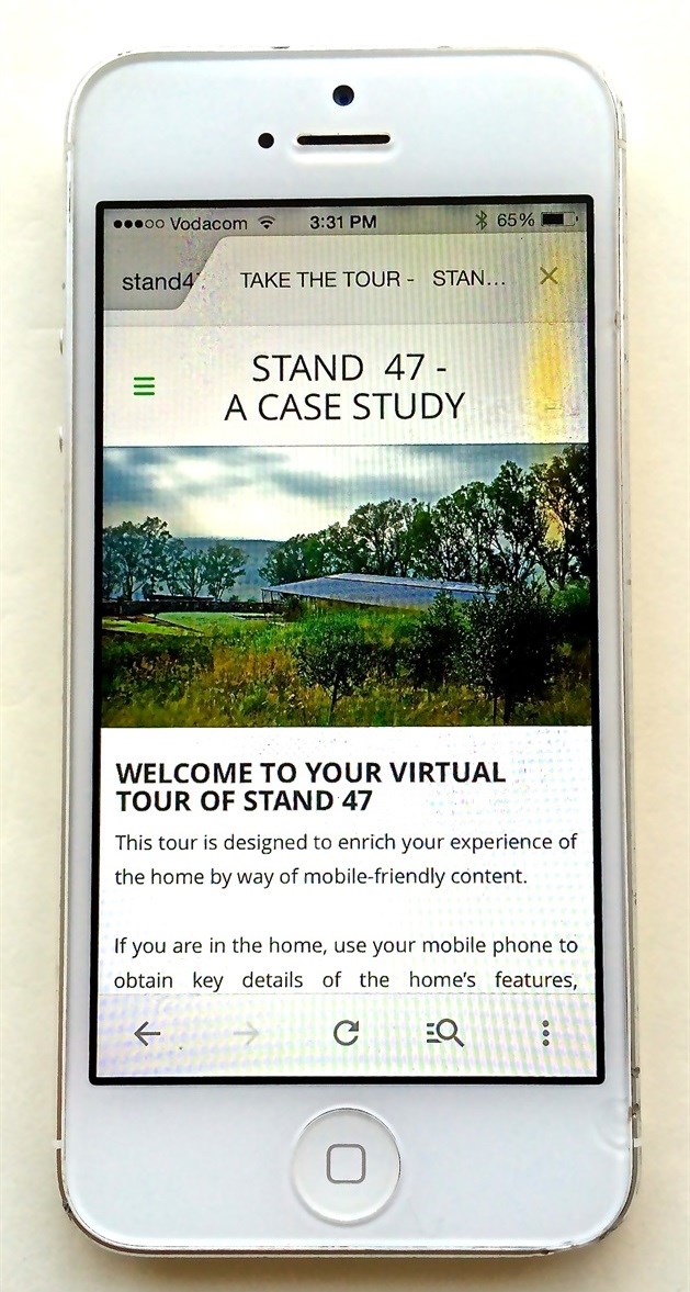 App offers virtual tour of Stand 47, home of the future