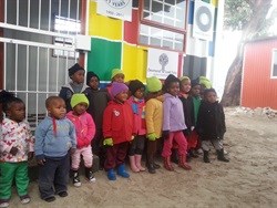 Breadline Africa delivers upcycled containers to township educare centre
