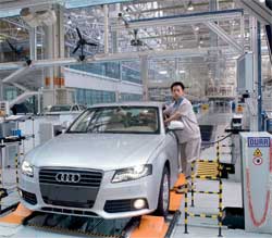 One of the new Audi's being built in China. Image: