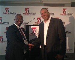 Mawethu Vilana, Acting Director General, Department of Transport and Craig Newman, CEO of Expo Centre.