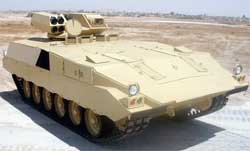 Denel's Ingwe missiles are fitted to a Jordanian Temsah APC. Image:
