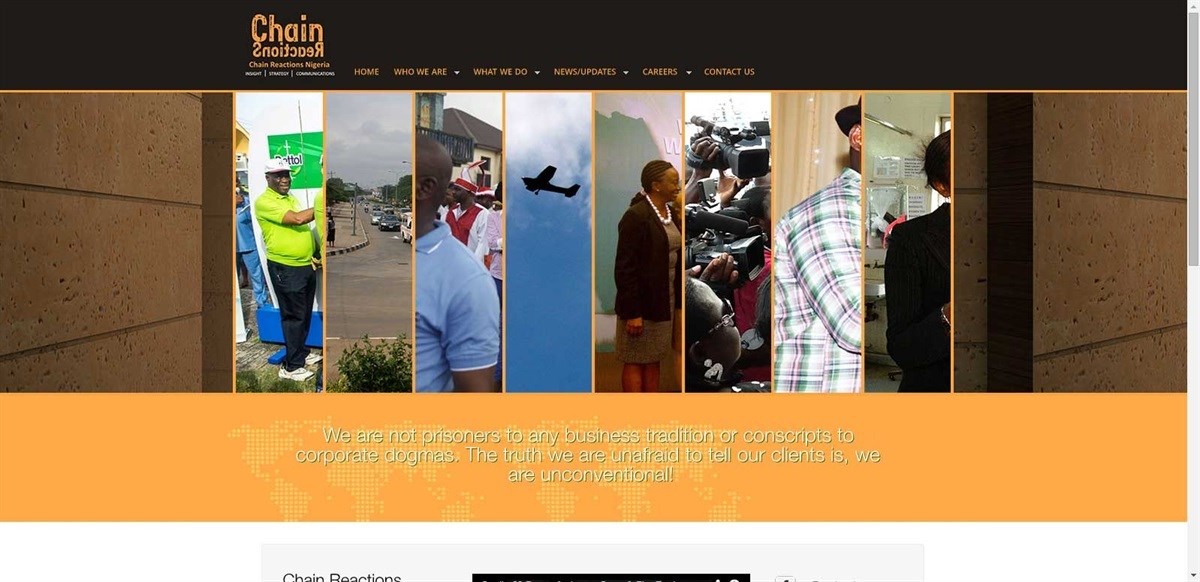 Chain Reactions Nigeria refreshes website
