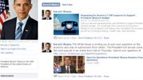 Barack Obama's Facebook page. New technology may allow users to search and retrieve old posts from the Facebook archives. Image: