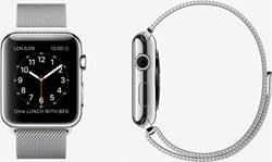 Apple's slim and attractive iWatch that will only be available next year and will start at a price of $349. Image: Apple