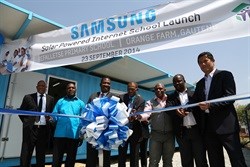 Samsung hands over solar-powered internet school