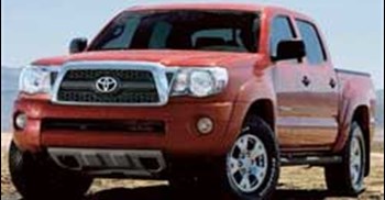 At least 690,000 Tacoma pick-up trucks are being recalled by Toyota because a suspension fault could cause leaks in the fuel tank and result in the vehicle catching fire. Image: