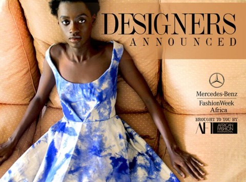 Designers announced for the Mercedes-Benz Fashion Week Africa 2014