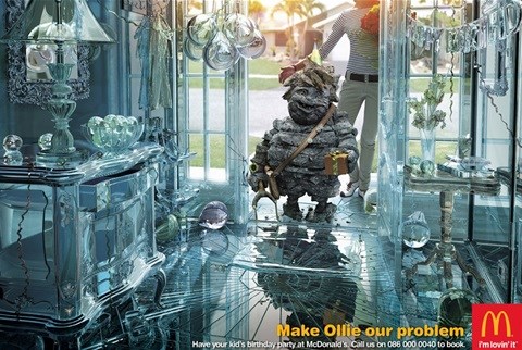 &quot;Ollie and the glass house&quot;. An example of DDB's Cristal winning work for McDonald's