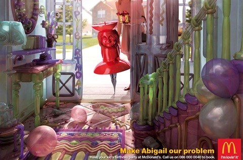 &quot;Abigail and the inflatable house&quot;. An example of DDB's Cristal winning work for McDonald's