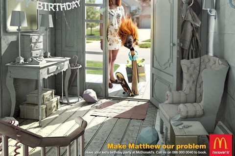 &quot;Matthew and the paper house&quot;. An example of DDB's Cristal winning work for McDonald's