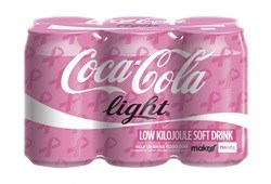Coke Light goes pink for breast cancer