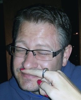 Husband refused to make a pretend moustache himself at the Made in Movember launch event, so I improvised