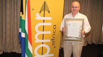 Bernie Ball of Bidvest Steiner with the PMR Diamond Arrow award presented to South Africa's leading hygiene and related services firm by PMR.africa. Bidvest Steiner was rated as &quot;outstanding&quot; according to a comprehensive survey by PMR.africa.