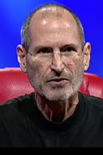 Steve Jobs... giving posthumous testimony in a video at a US antitrust trial. (Image: YouTube)