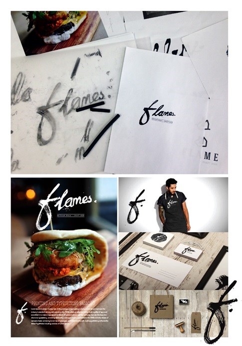 Flames – the new artisan braai restaurant at the Four Seasons Westcliff. Logo, CI and website design
