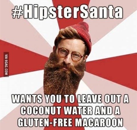 Hipster Santa...found on Facebook