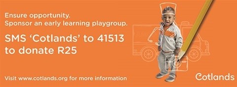 Sponsor an early learning playground with Cotlands
