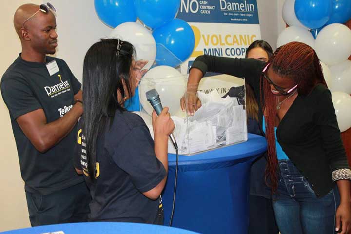 The Damelin Mini Cooper Draw being conducted at the Cape Town City Campus
