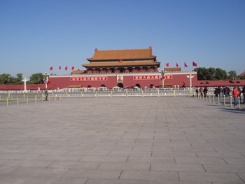 Tiananmen Square, Beijing. The communist government in Beijing is extremely sensitive to any criticism and has blocked access to a range of sites over the years. (Image: Heather Baker)